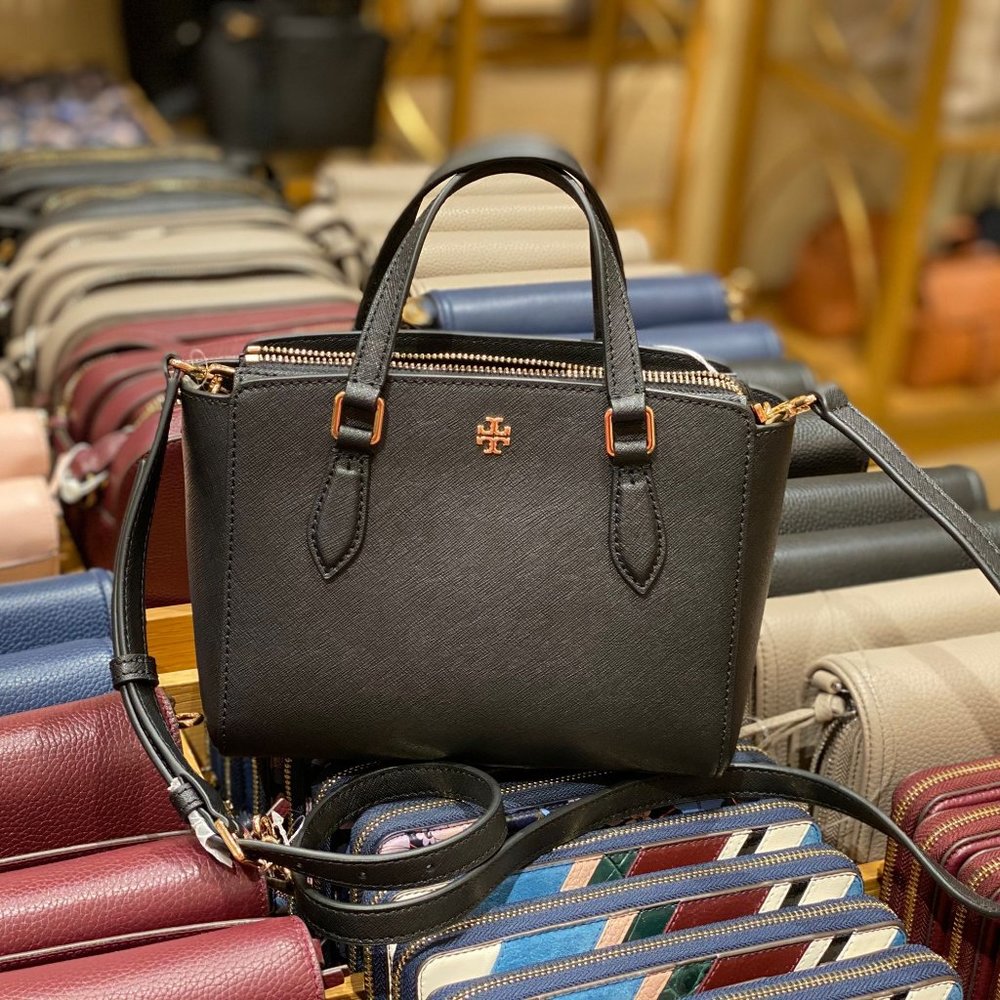 TB Emerson Mini Top Zip Satchel Black - Picture 4 of 7